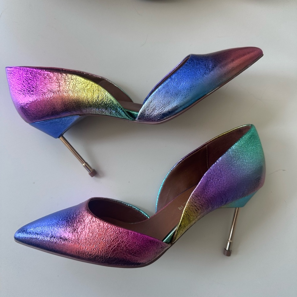 Kurt Geiger Multicolor Metallic Heels